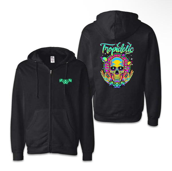 Space Skull Zip-Up Hoodie